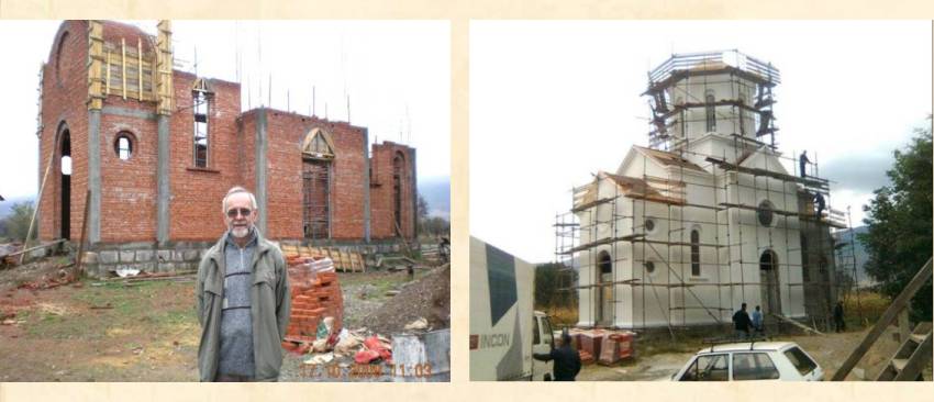 Изградња храма Св.Саве у Великом Јовановцу